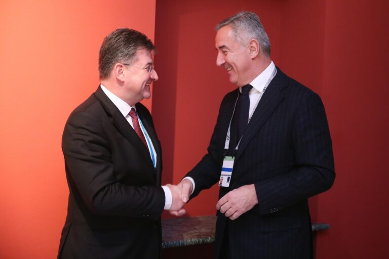 Đukanović sa Lajčakom: Dijalog ključ za probleme na Zapadnom Balkanu