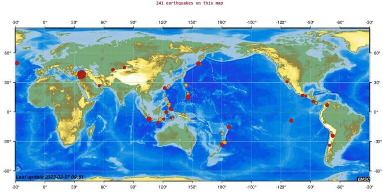 Snimljen jeziv detalj na nebu pred katastrofalan zemljotres, za 48 sati 241 zemljotres sa magnitudom iznad 4 rihtera u svijetu