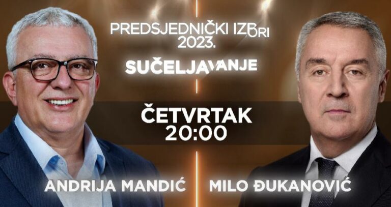 ISTORIJSKI TV DUEL VEČERAS U 20h NA PRVOJ TELEVIZIJI: Andrija Mandić i Milo Đukanović