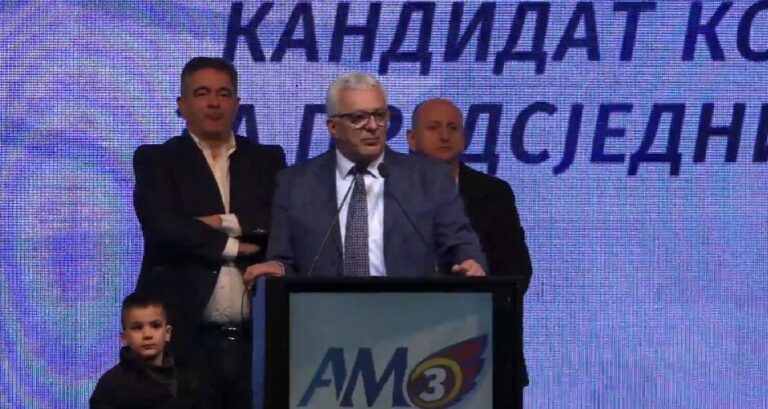 Mandić: Moj jedini protivnik je Milo Đukanović