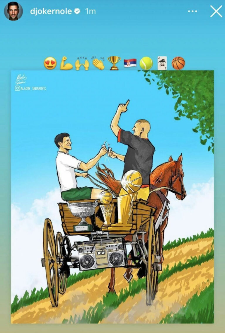 Gori internet zbog slike: Đoković i Jokić sa trofejima nazdravljaju u kočiji