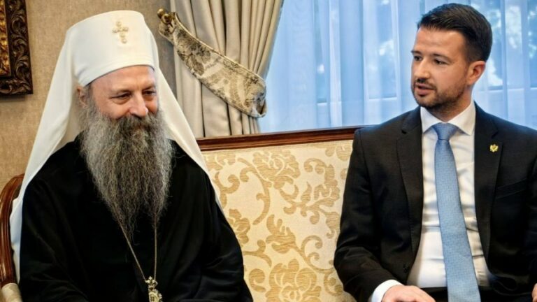 Milatović posjetu Beogradu završio susretom sa Patrijarhom Porfirijem