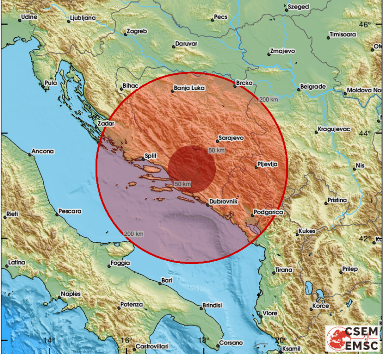 Jak zemljotres pogodio Bosnu i Hercegovinu