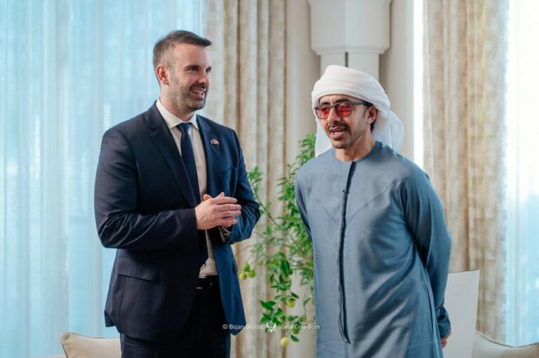 Spajić sa vicepremijerom UAE: Jedna od najjačih svjetskih ekonomija spremna da ulaže u Crnu Goru