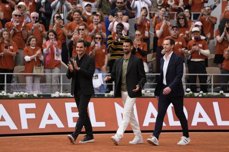 Nole, Endi i Rodžer na Rafinom oproštaju od publike u Parizu