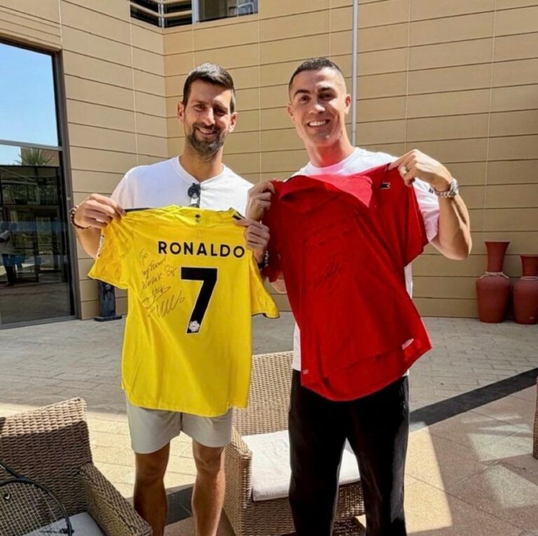 Susret titana – Đoković i Ronaldo razmijenili dresove