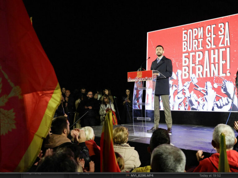 Živković u Beranama: Izbavićemo Crnu Goru iz ralja fašizma i primitivizma